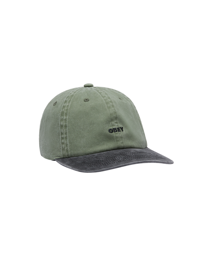 PIGMENT OBEY BOLD 6 PANEL STRAPBACK - PIGMENT OLIVE MULTI