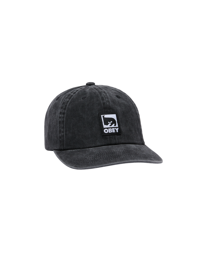 PIGMENT LABEL 6 PANEL VELCRO BACK - PIGMENT BLACK