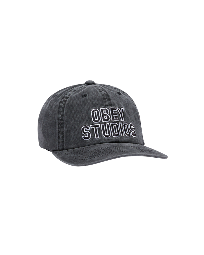 PIGMENT STUDIOS 6 PANEL STRAPBACK - PIGMENT BLACK