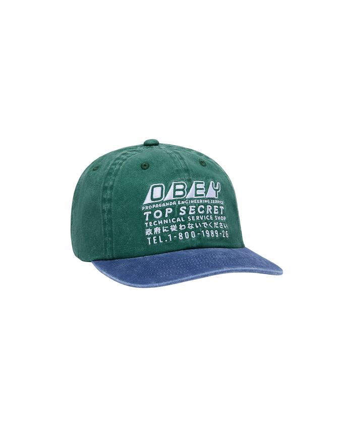 PIGMENT TOP SECRET 6PANEL STRAPBACK - PIGMENT PINE GREEN