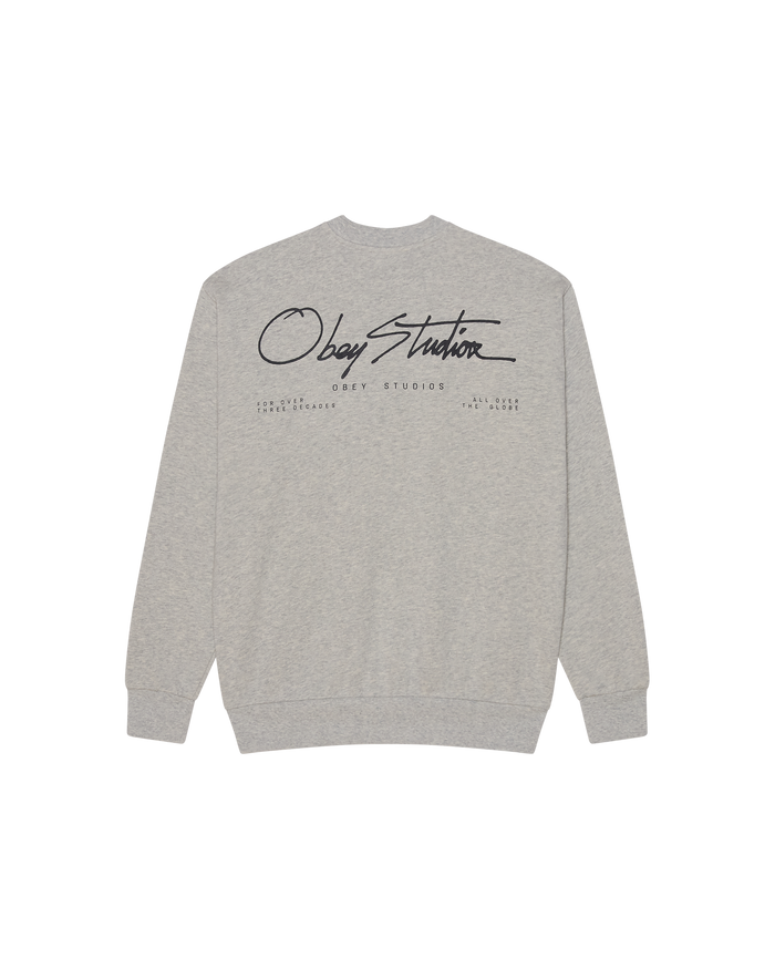 AUTOGRAPH CREWNECK - ASH GREY