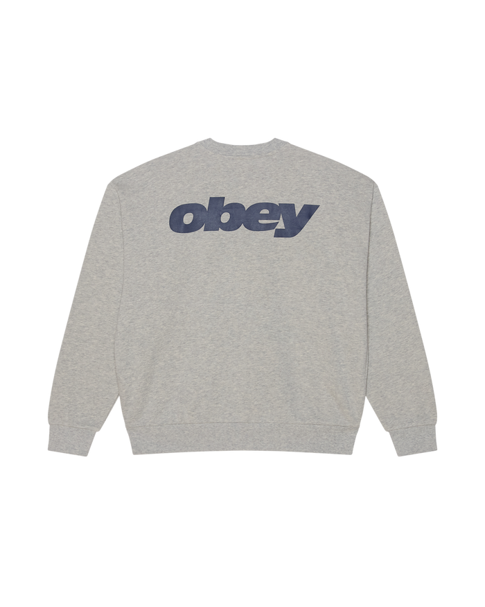 OBEY LEAGUE CREW - ASH GREY