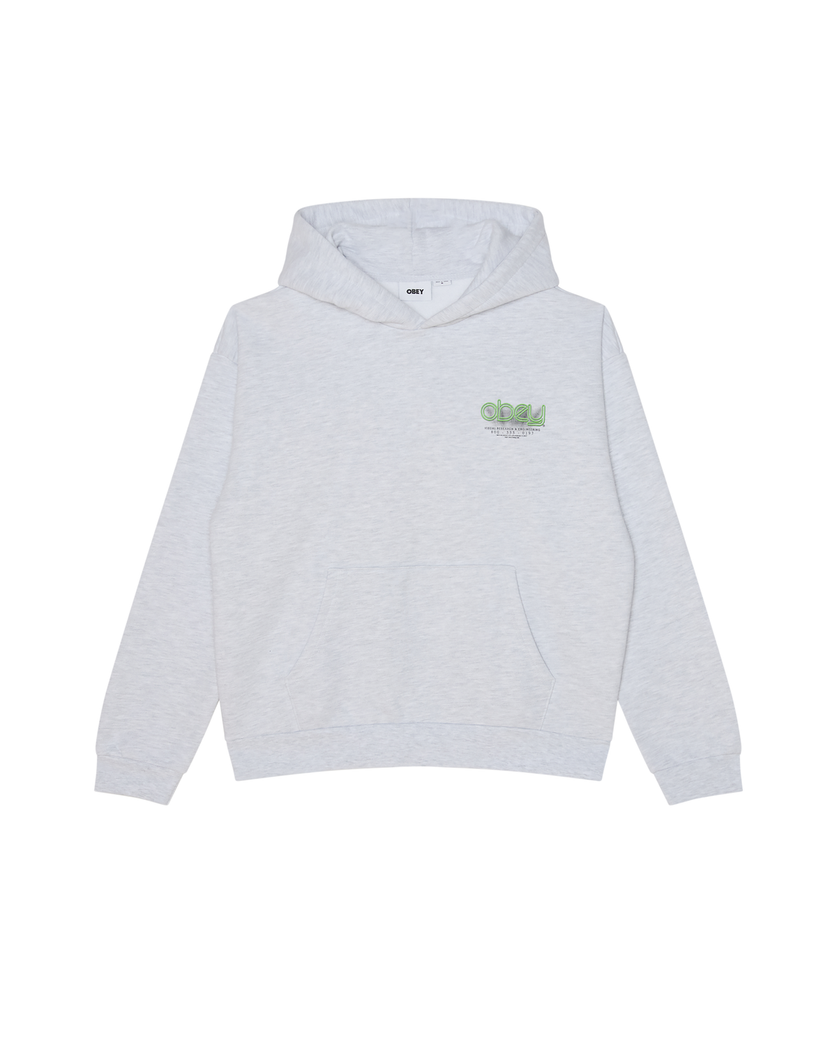 OBEY VISUALS EXTRA HEAVY PULLOVER - ASH GREY