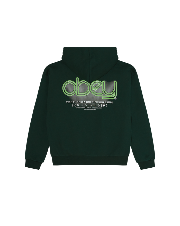 OBEY VISUALS EXTRA HEAVY PULLOVER - GREEN GABLES
