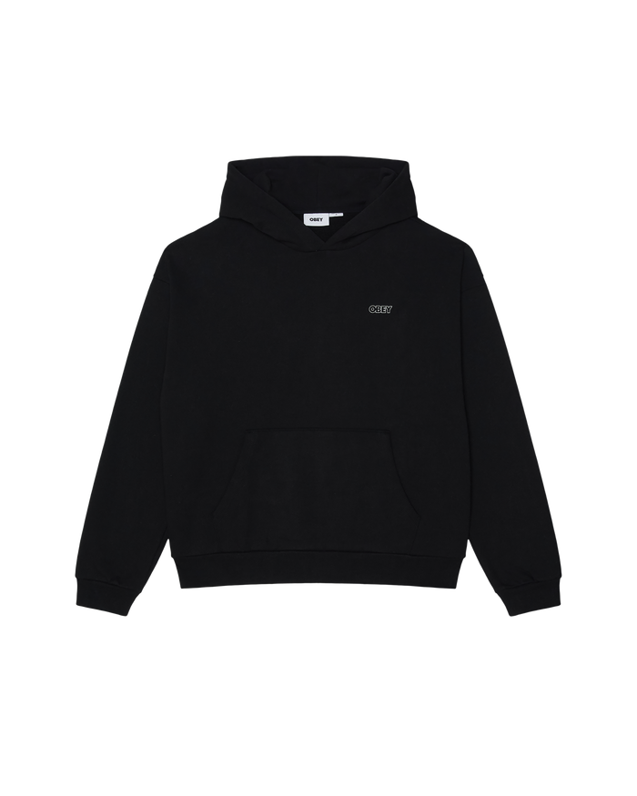 TREBLE EXTRA HEAVY PULLOVER - BLACK