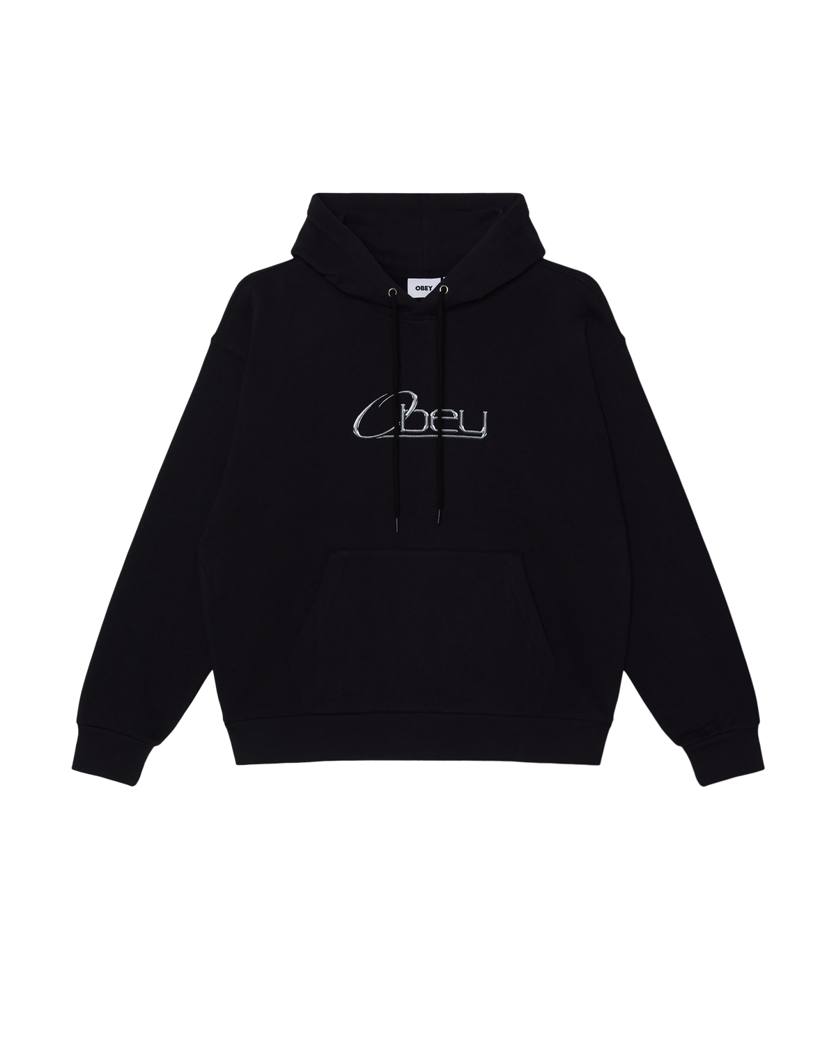 OBEY CHROME PULLOVER - BLACK
