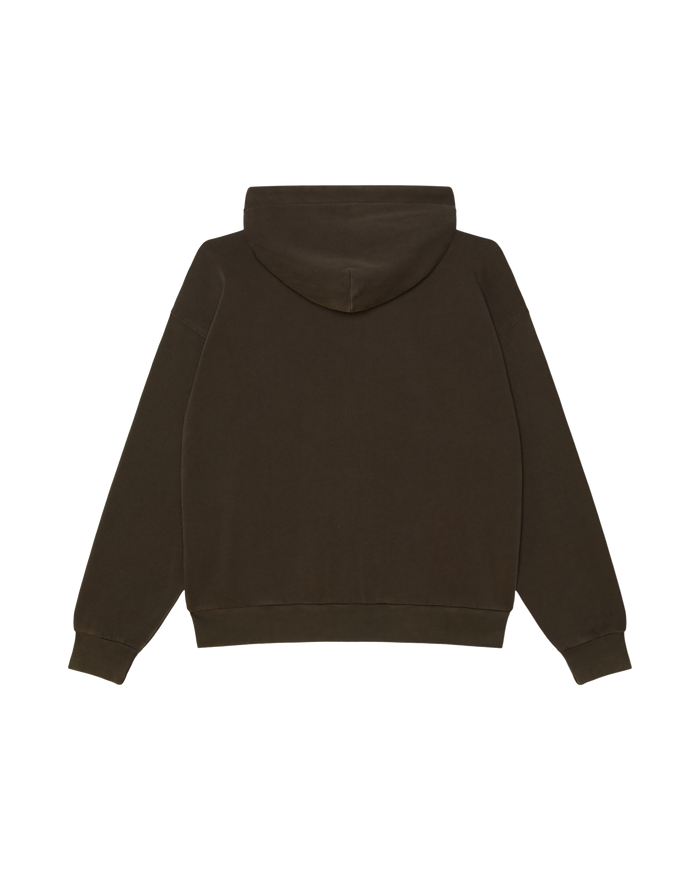 GOTHIC ZIP HOOD - DUSTY BLACK OLIVE