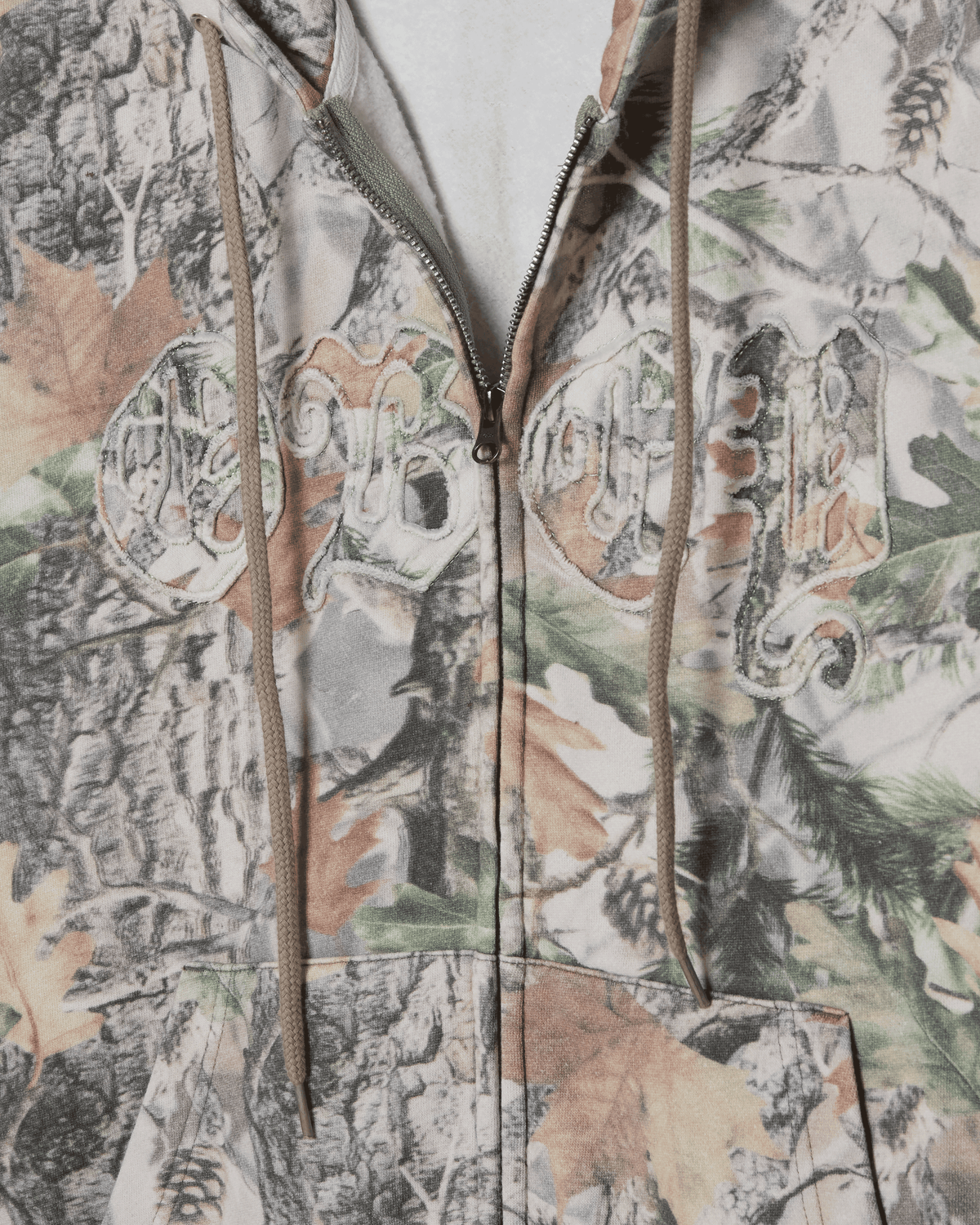 GOTHIC ZIP HOOD - DUSTY VINTAGE WOOD CAMO