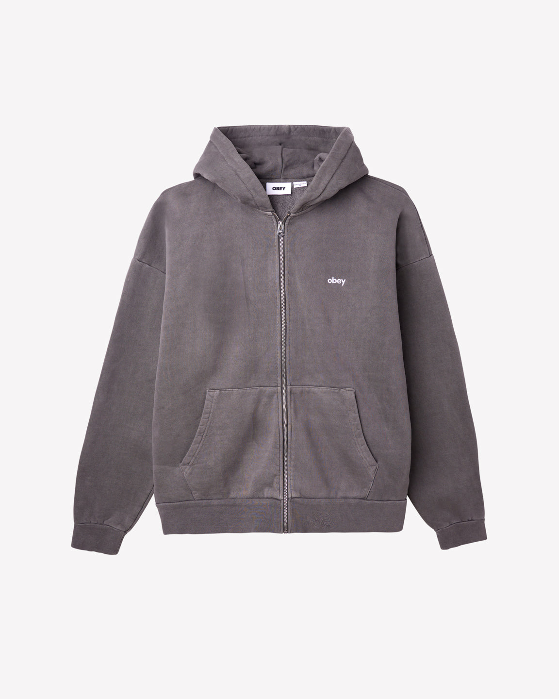 OWERCASE PIGMENT ZIP HOOD