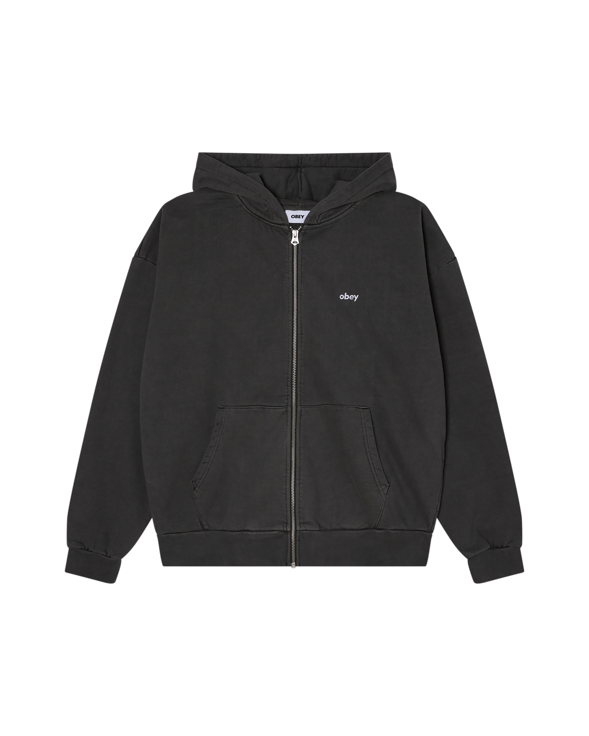 LOWERCASE PIGMENT ZIP HOOD - PIGMENT DIGITAL BLACK
