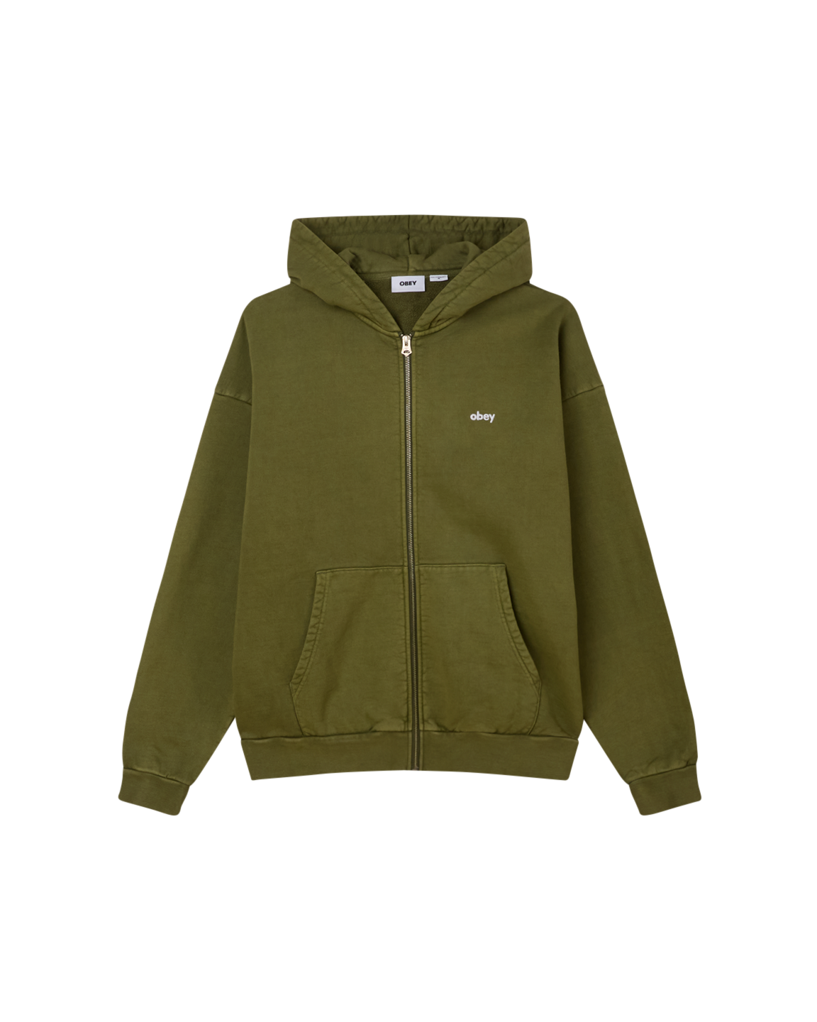 OWERCASE PIGMENT ZIP HOOD