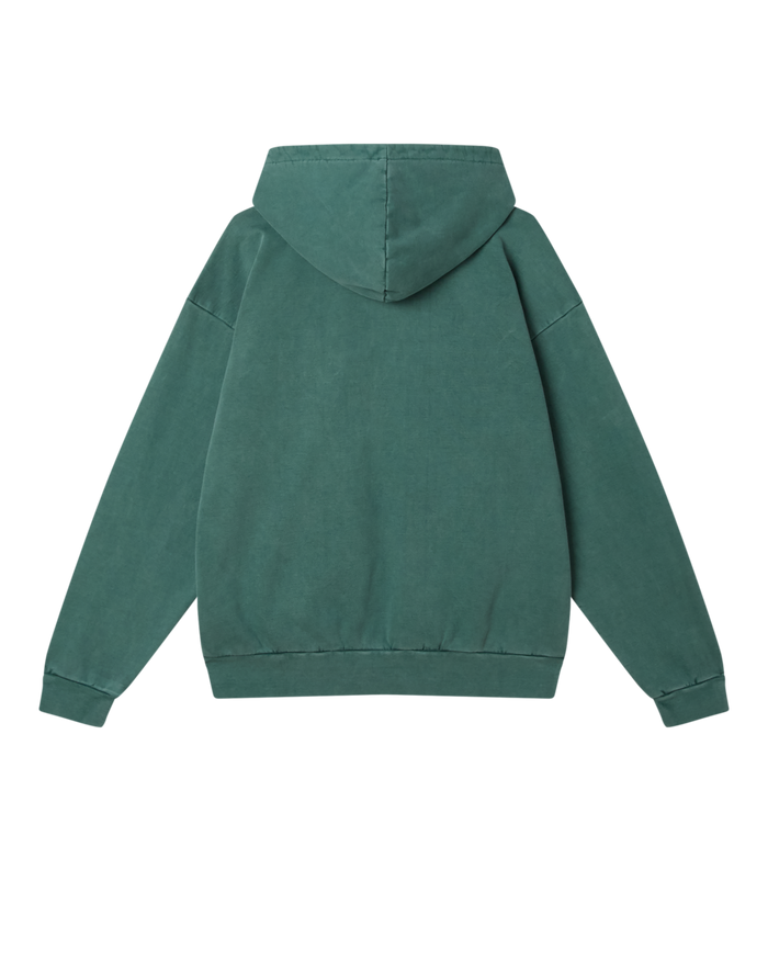 LOWERCASE PIGMENT ZIP HOOD - PIGMENT PINE NEEDLE