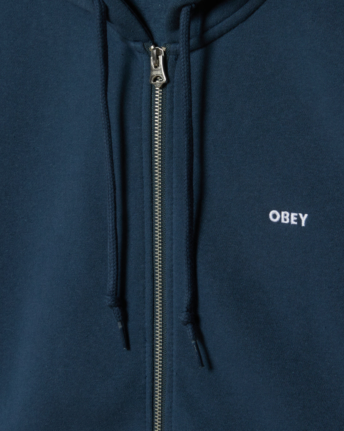 ESTABLISHED WORKS BOLD ZIP HOOD II - DARK DENIM