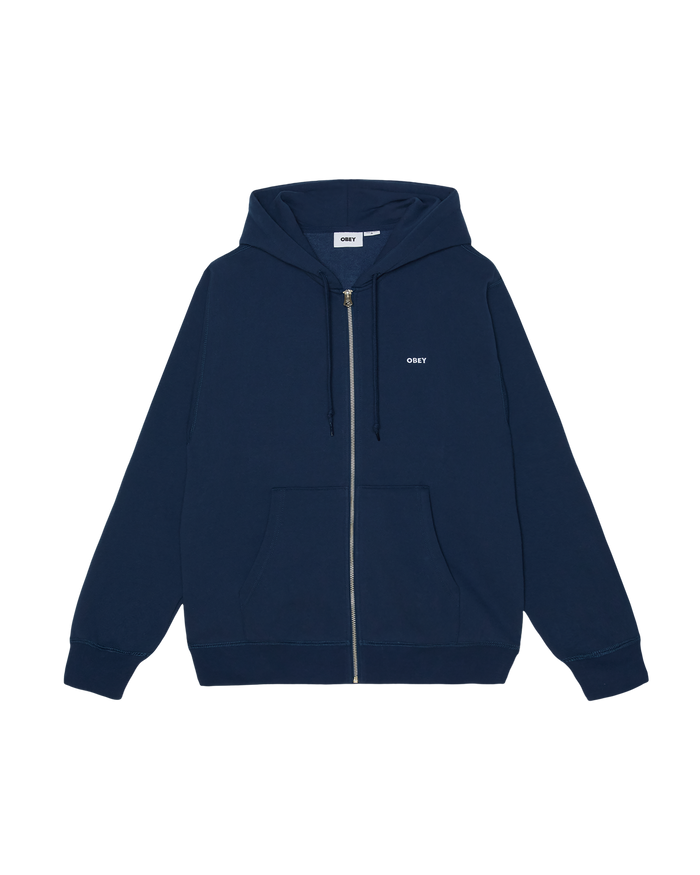 ESTABLISHED WORKS BOLD ZIP HOOD II - PIGMENT BLUE