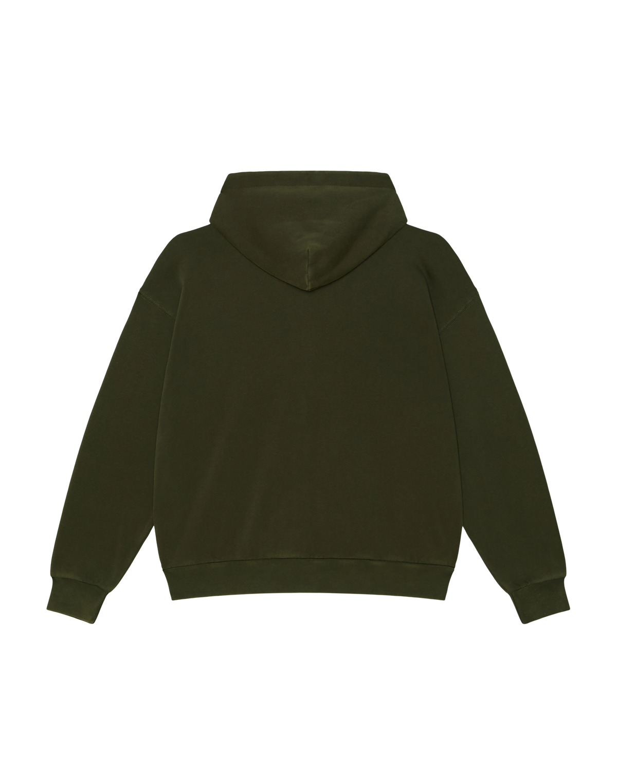 POST ZIP HOOD - DUSTY BLACK OLIVE