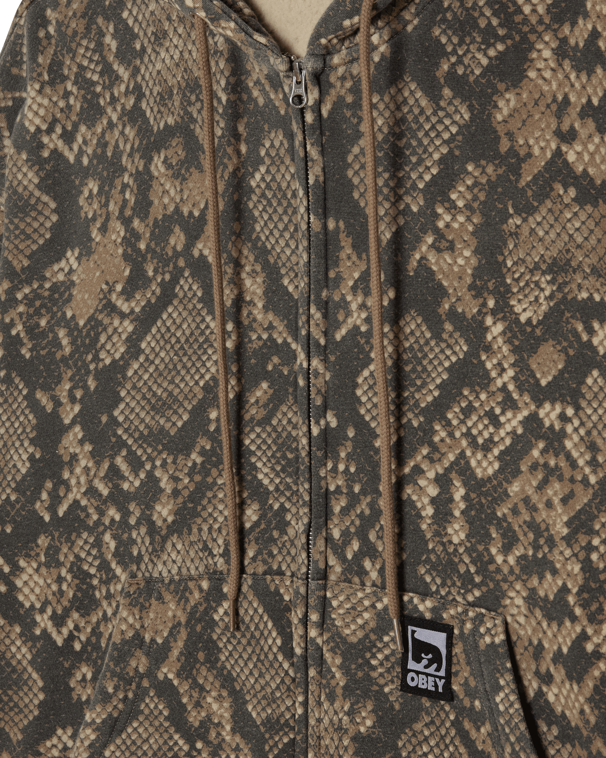 POST ZIP HOOD - DUSTY VINTAGE RATTLE SNAKE