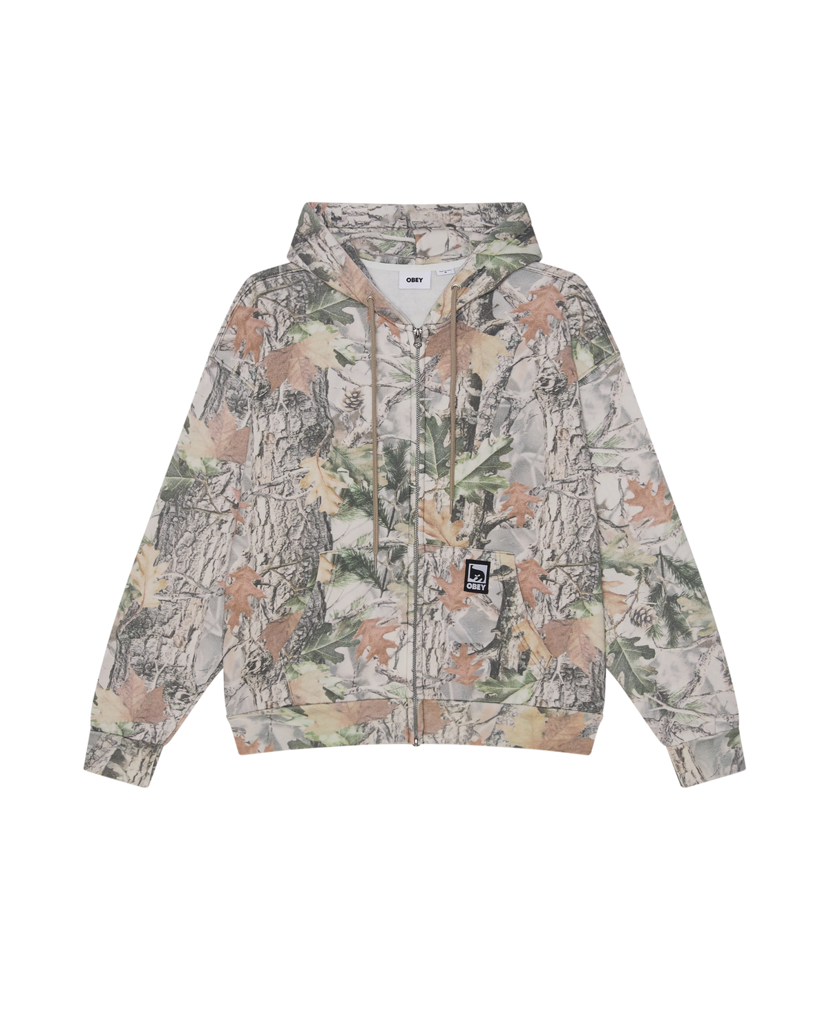 POST ZIP HOOD - DUSTY VINTAGE WOOD CAMO