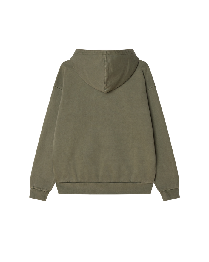 LOWERCASE PIGMENT PULLOVER - PIGMENT DEEP LICHEN GREEN