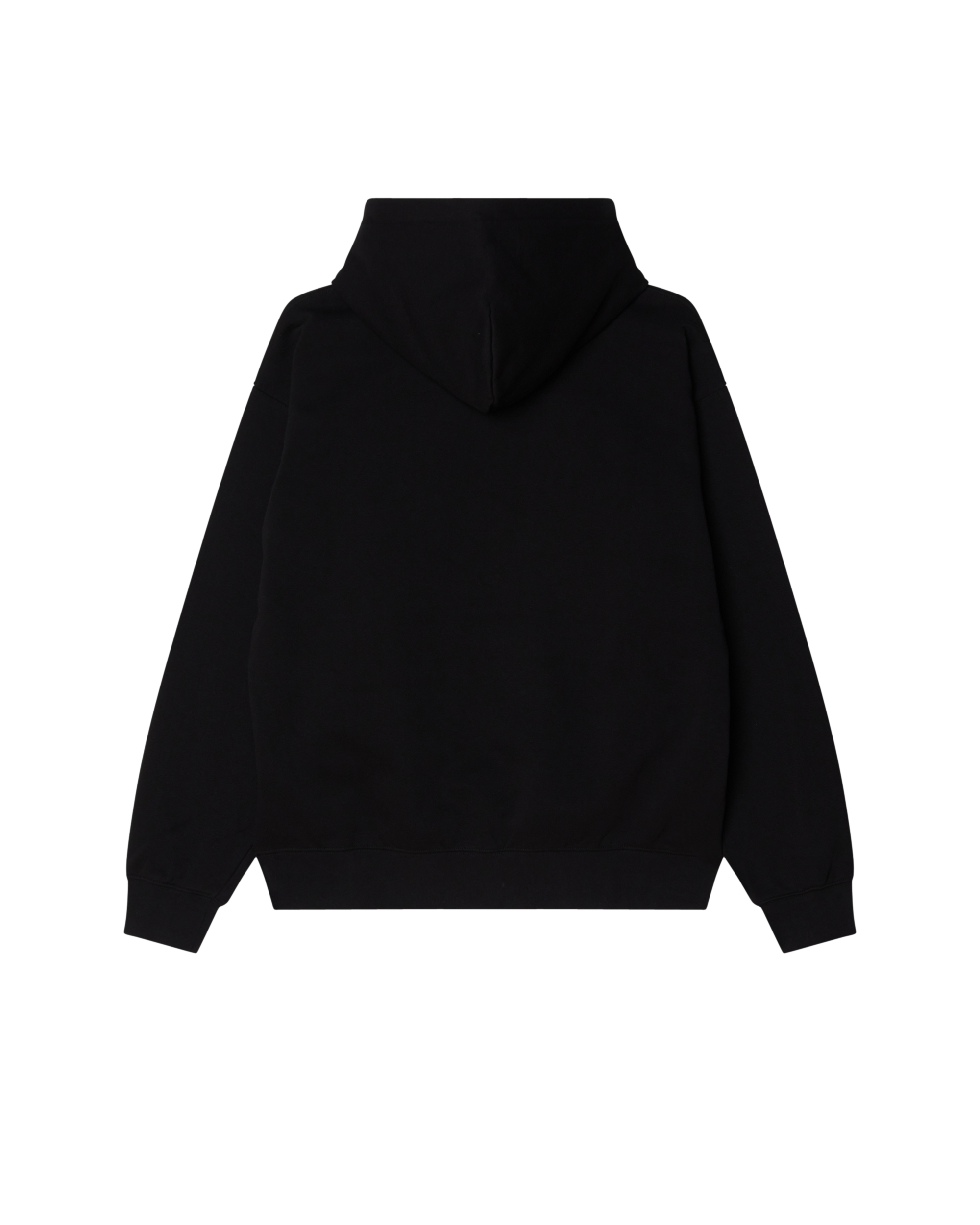 SCRIBBLE PULLOVER HOOD - BLACK