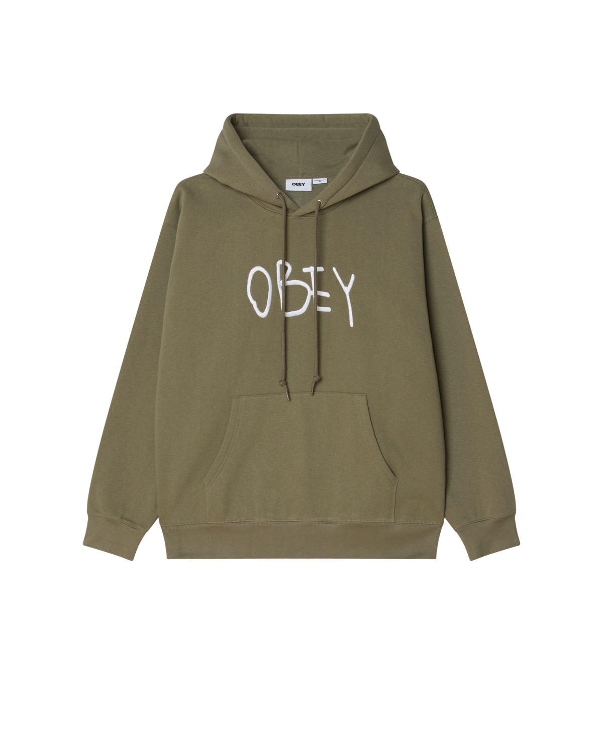 SCRIBBLE PULLOVER HOOD - DEEP LICHEN GREEN