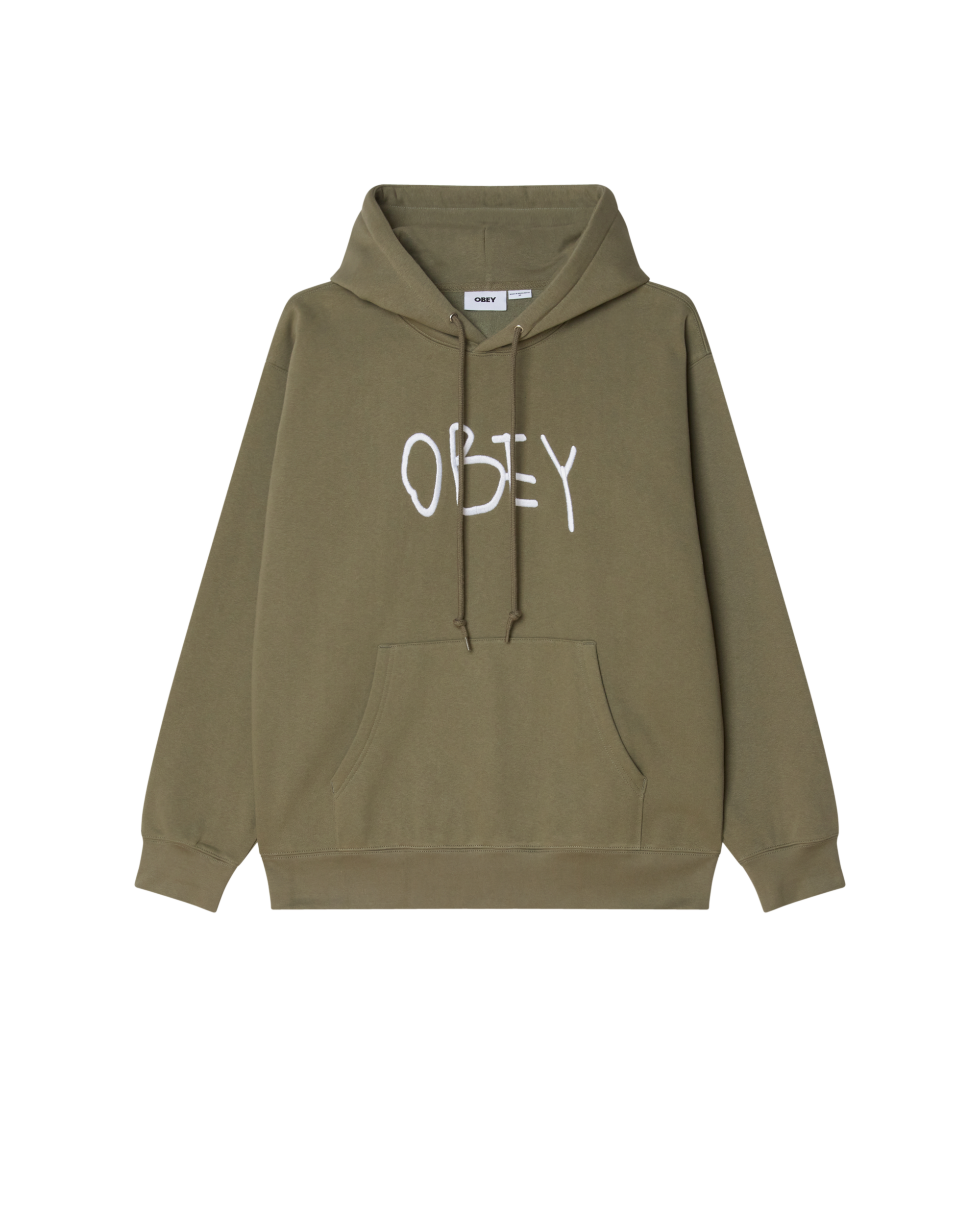 SCRIBBLE PULLOVER HOOD - DEEP LICHEN GREEN