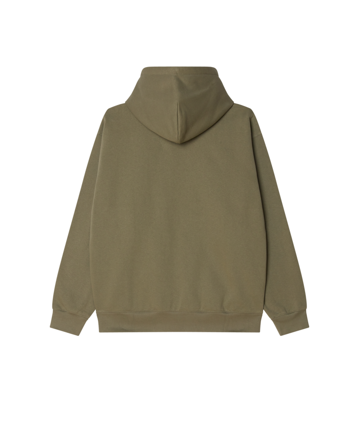 SCRIBBLE PULLOVER HOOD - DEEP LICHEN GREEN