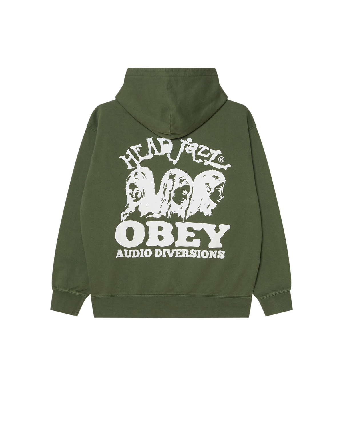 HEAD JAZZ FADED HOOD - KOMBU GREEN FADED WASH