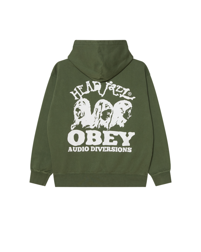 HEAD JAZZ FADED HOOD - KOMBU GREEN FADED WASH