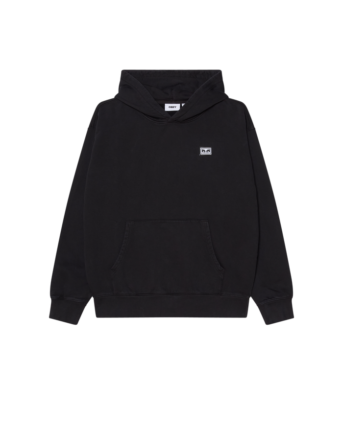 UNDERGROUND FADED HOOD - DIGITAL BLACK FADED WASH