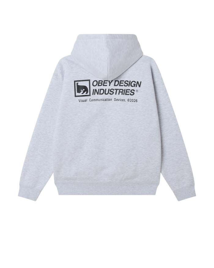 OBEY DESIGN INDUSTRIES HOOD - ASH GREY