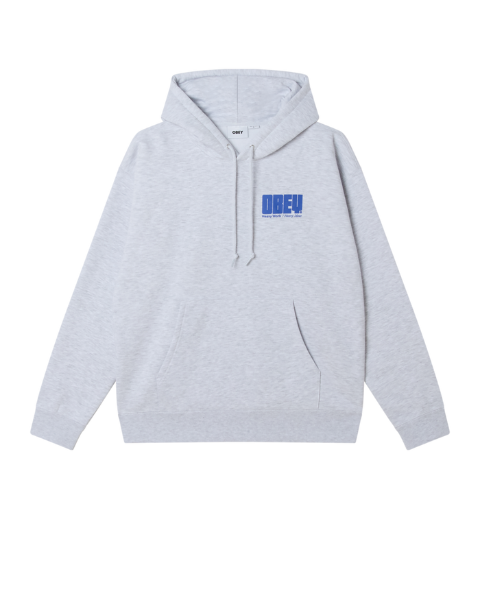 OBEY HEAVY IDEAS HOOD - ASH GREY