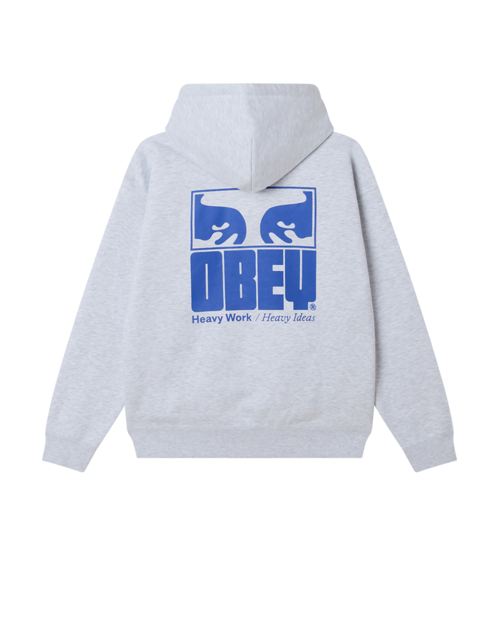 OBEY HEAVY IDEAS HOOD - ASH GREY