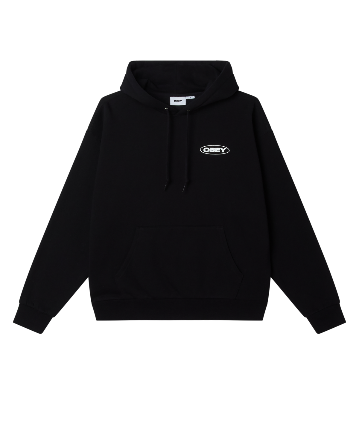 OBEY OVAL CITIES PULLOVER - BLACK