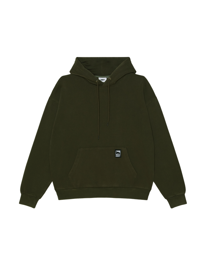 OBEY POST PULLOVER - DUSTY BLACK OLIVE