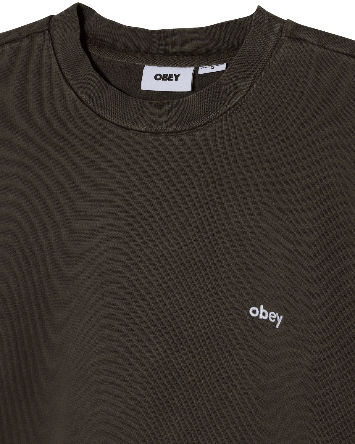 LOWERCASE PIGMENT CREWNECK - PIGMENT BLACK OLIVE