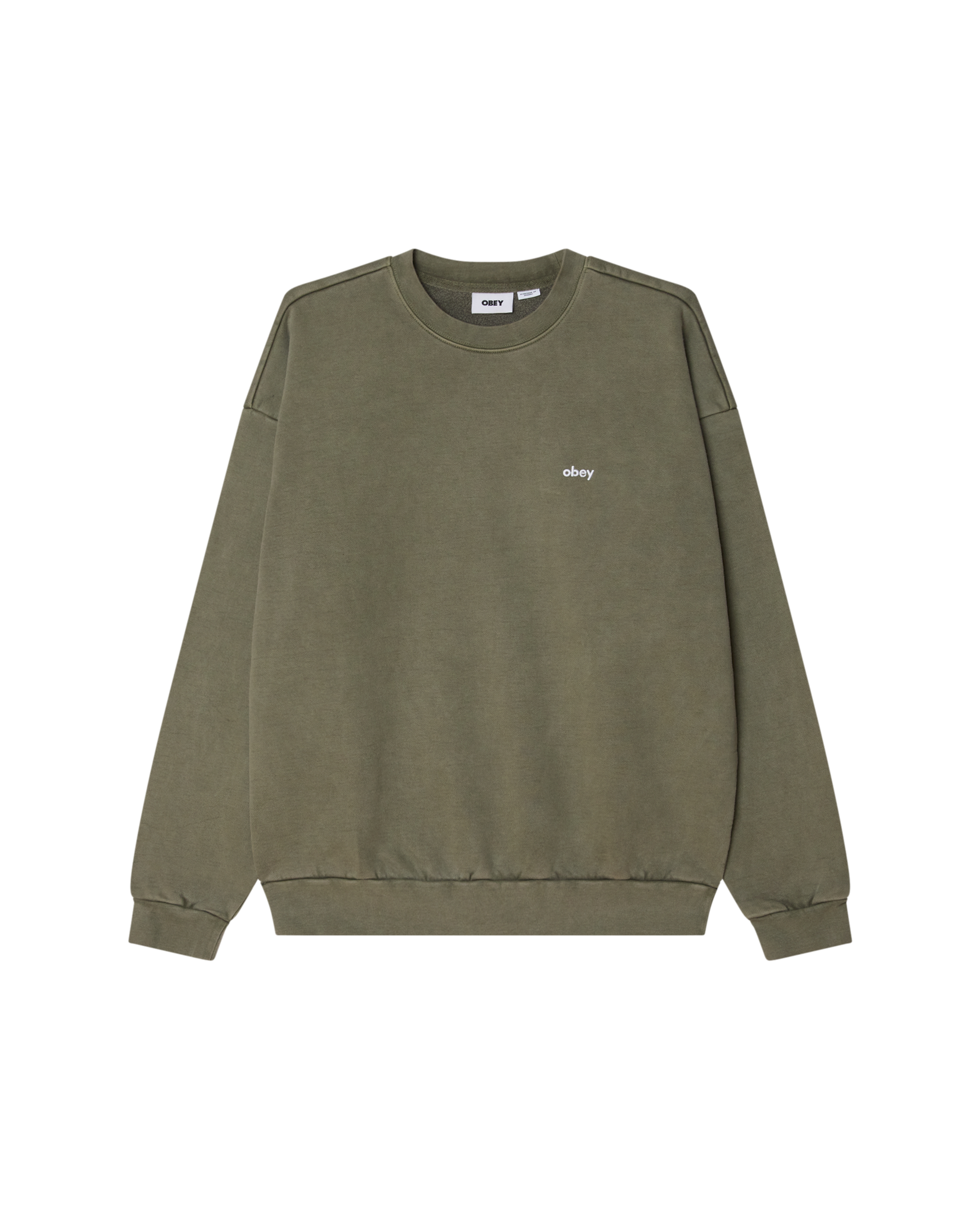 LOWERCASE PIGMENT CREW - PIGMENT DEEP LICHEN GREEN