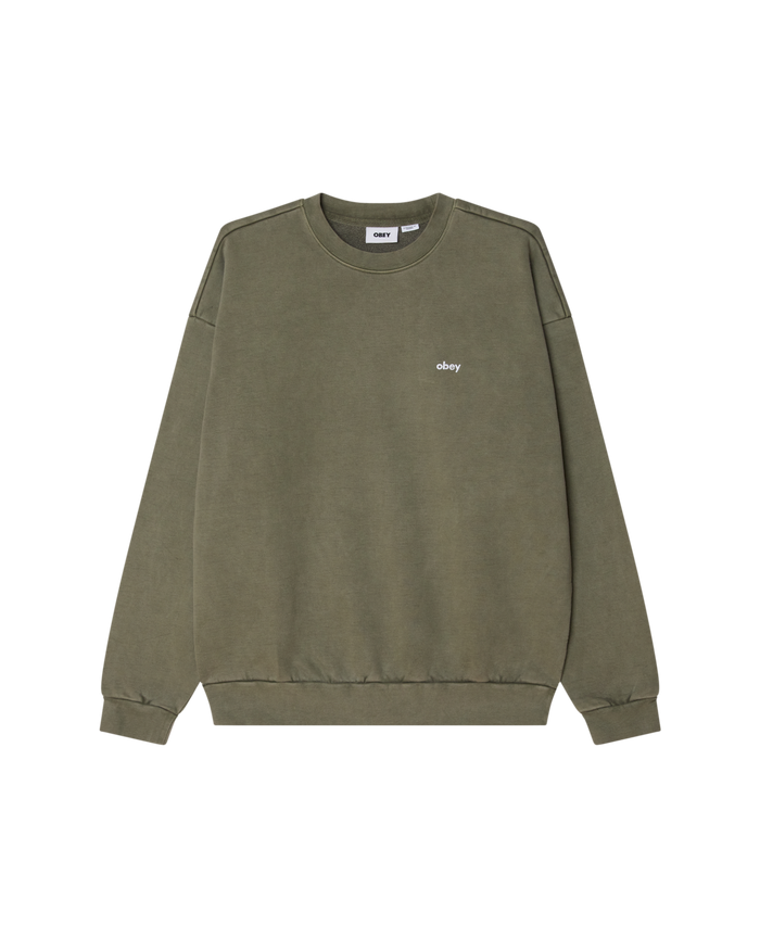 LOWERCASE PIGMENT CREW - PIGMENT DEEP LICHEN GREEN