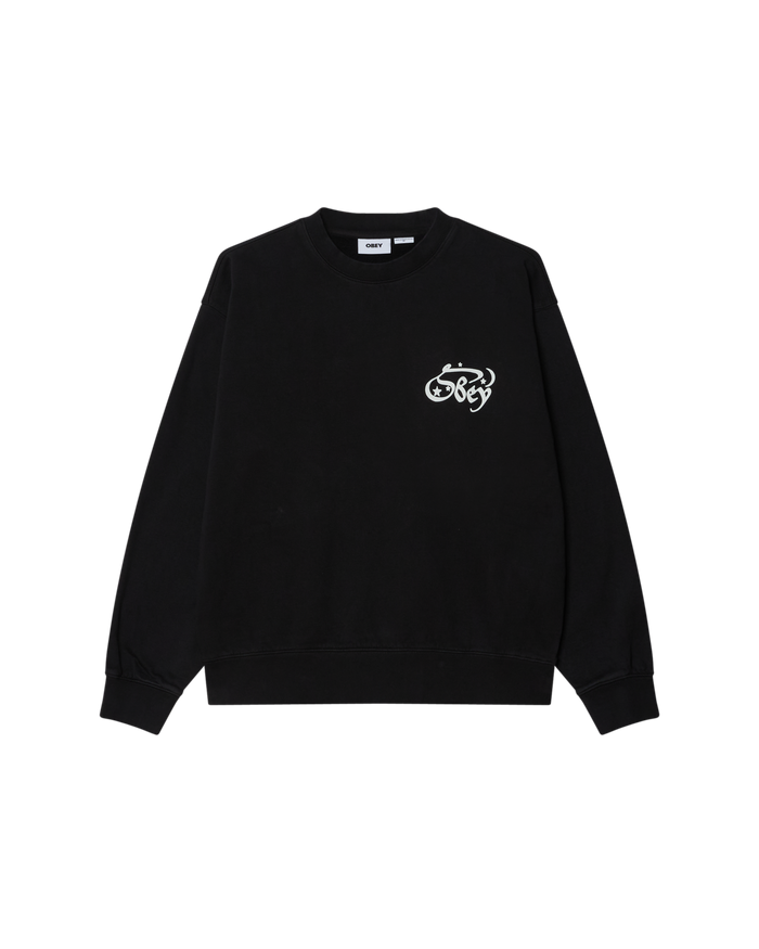 SPELLBOUND FADED CREWNECK - DIGITAL BLACK FADED WASH