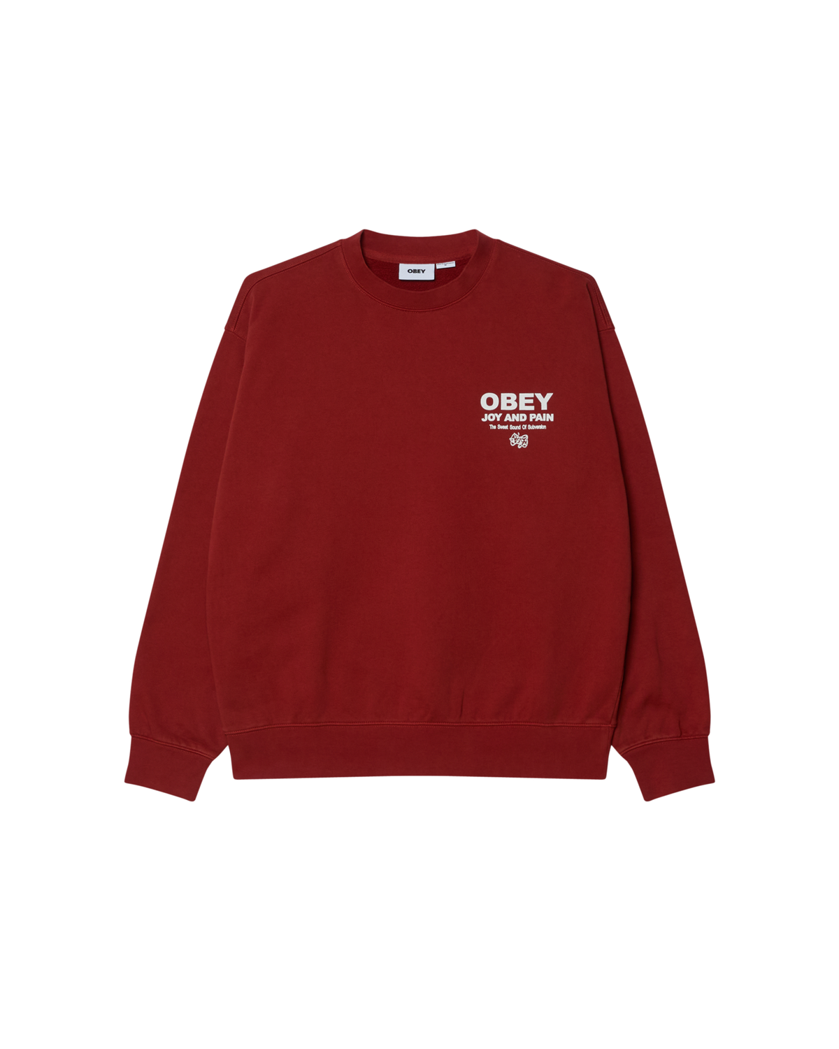 JOY FADED CREWNECK - RED ORCHE FADED WASH