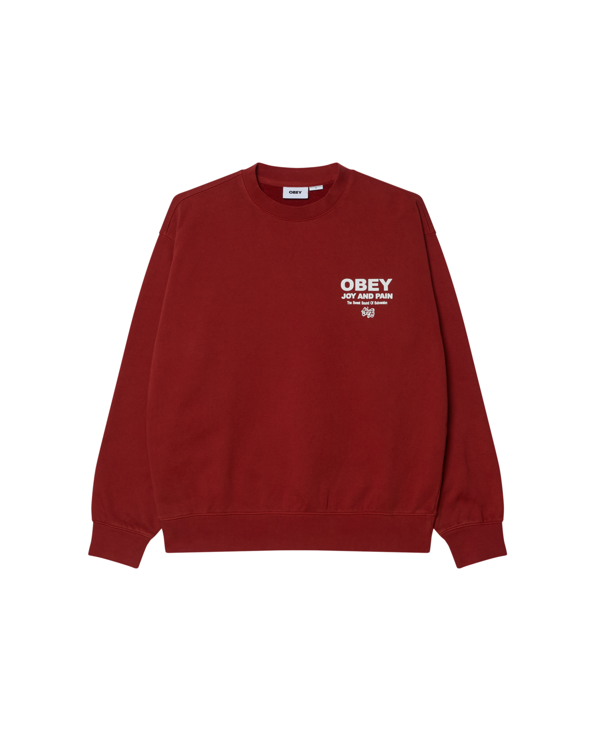 JOY FADED CREWNECK - RED ORCHE FADED WASH
