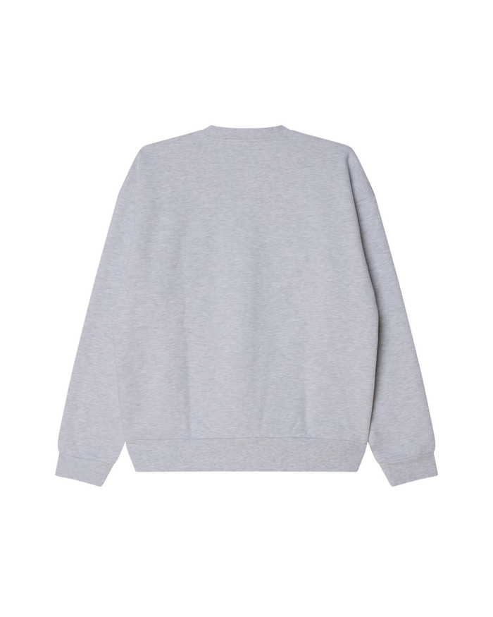 STUDIOS STAMP EXTRA HEAVY CREW - ASH GREY