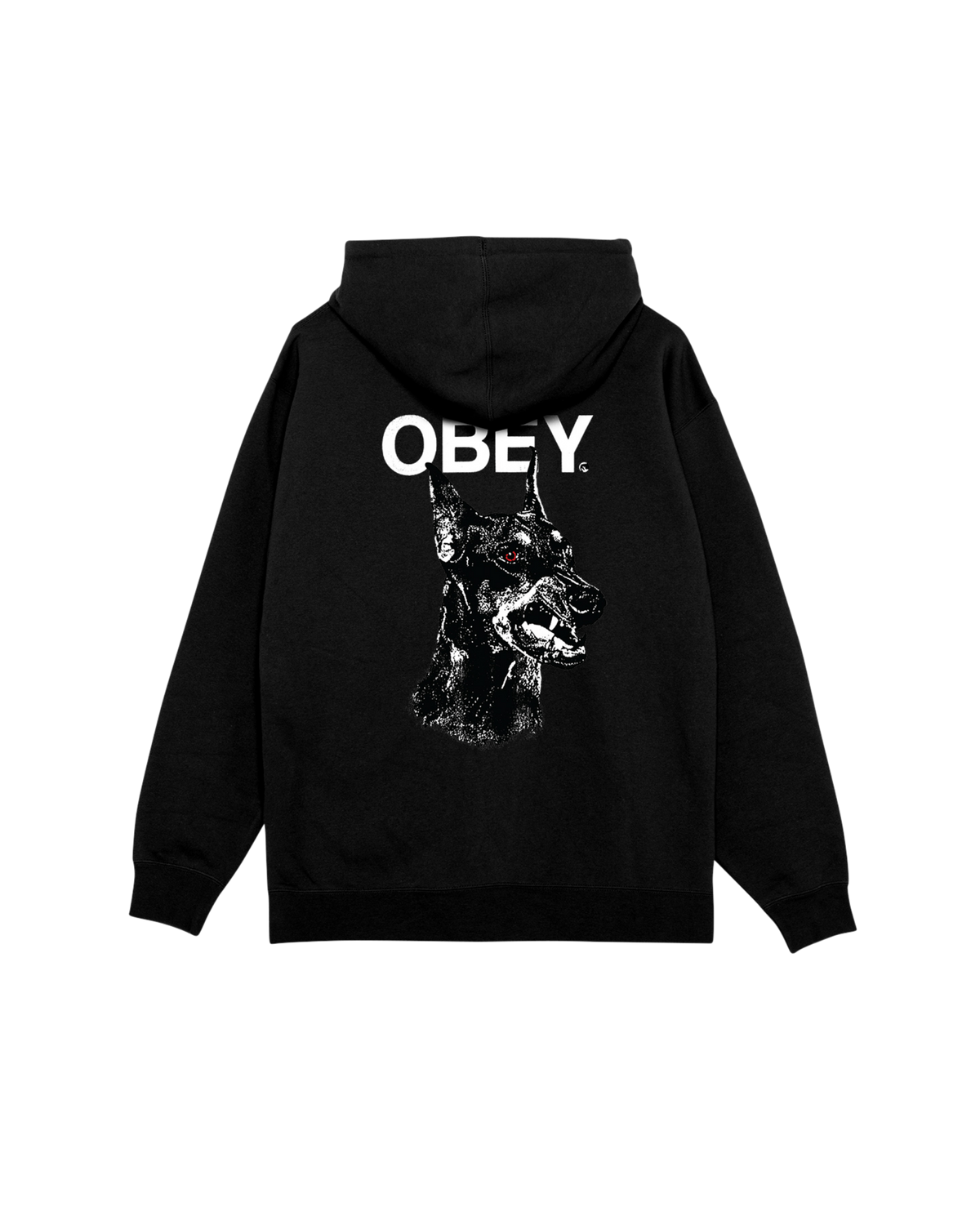 DOBERMAN PULLOVER HOOD - BLACK