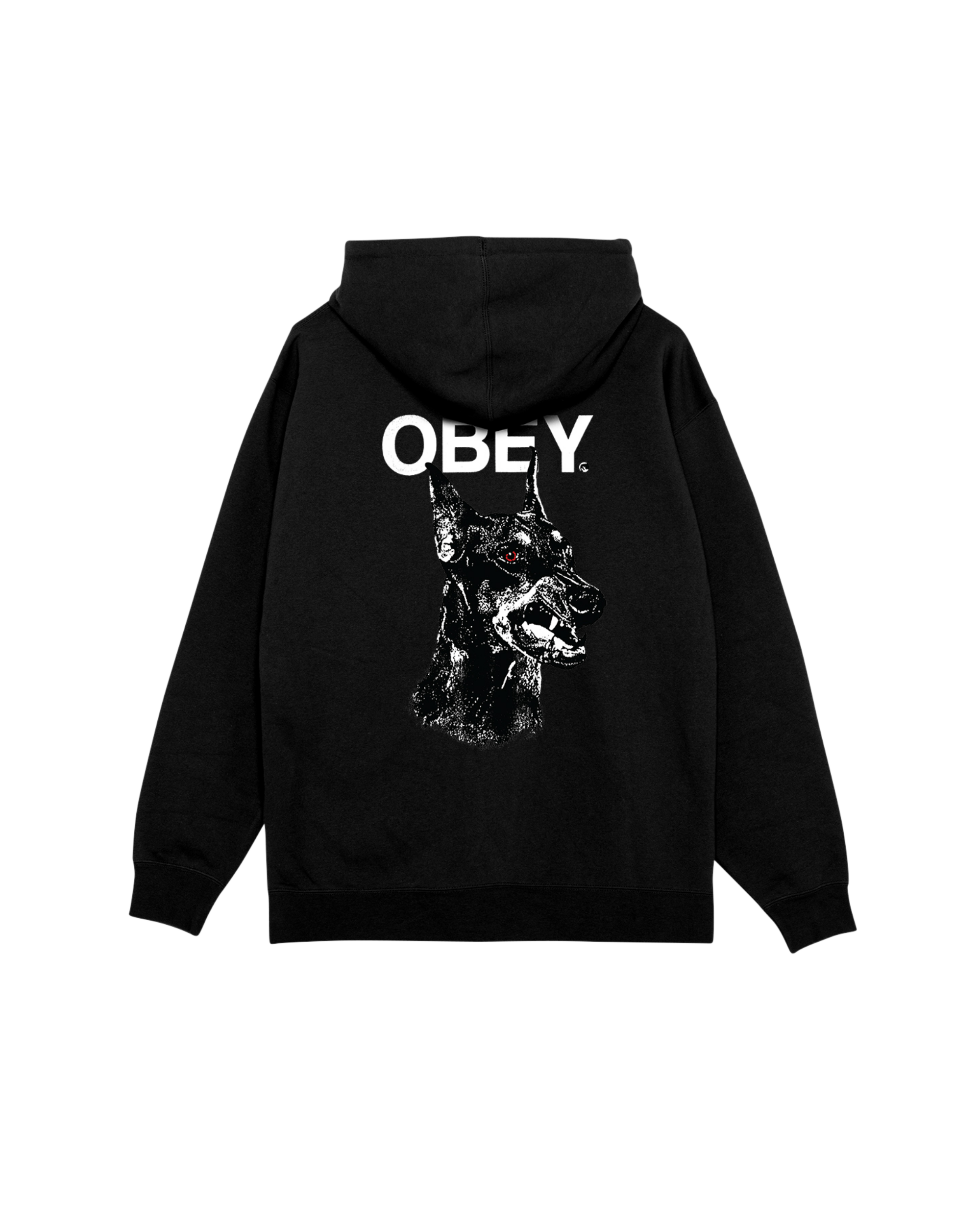 DOBERMAN PULLOVER HOOD - BLACK