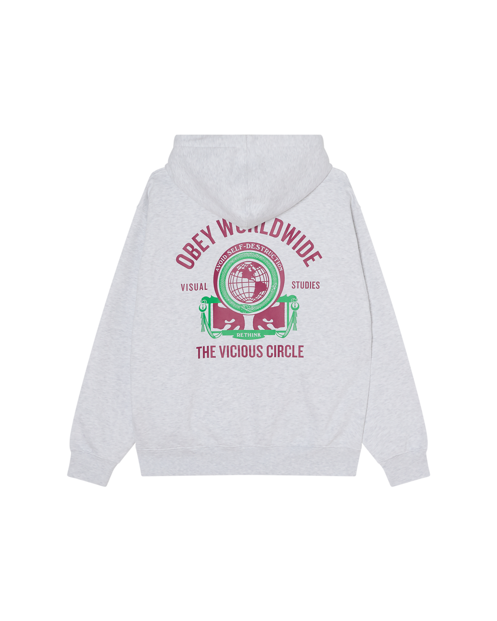 VICIOUS CIRCLE PULLOVER - HEATHER GREY