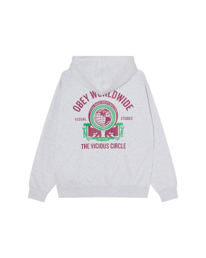 VICIOUS CIRCLE PULLOVER - HEATHER GREY