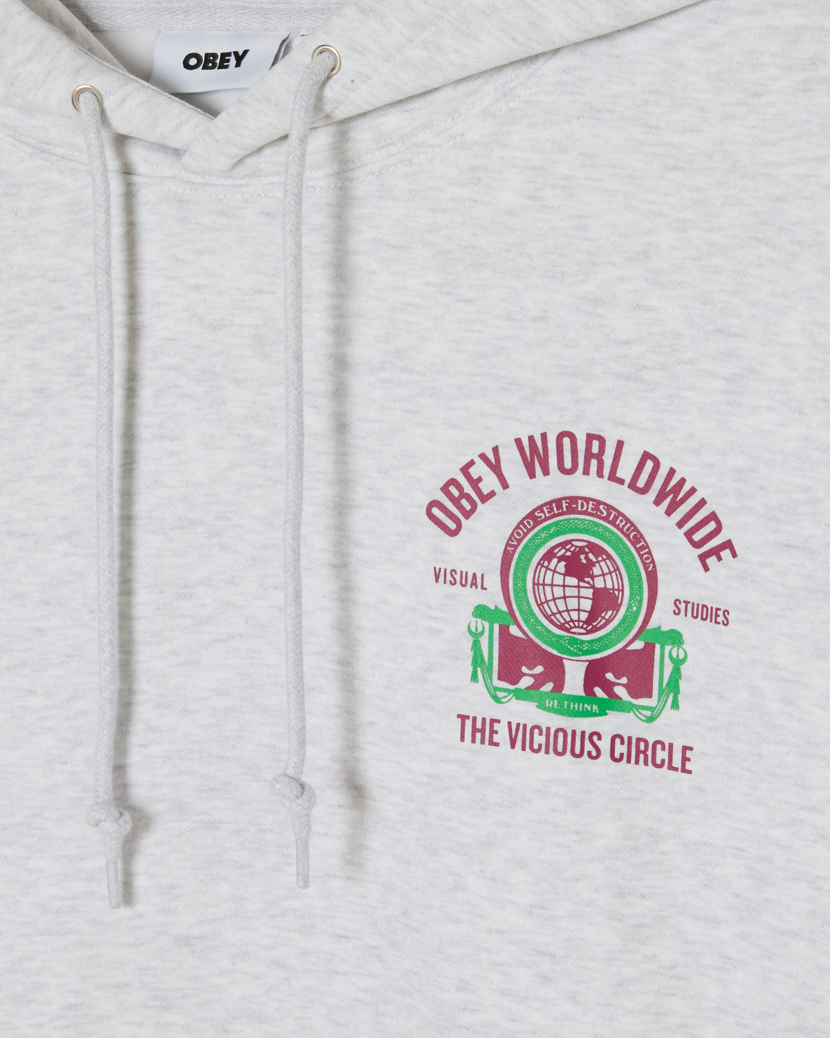VICIOUS CIRCLE PULLOVER - HEATHER GREY