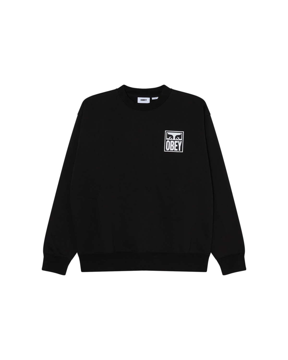 OBEY EYES ICON CREWNECK - BLACK