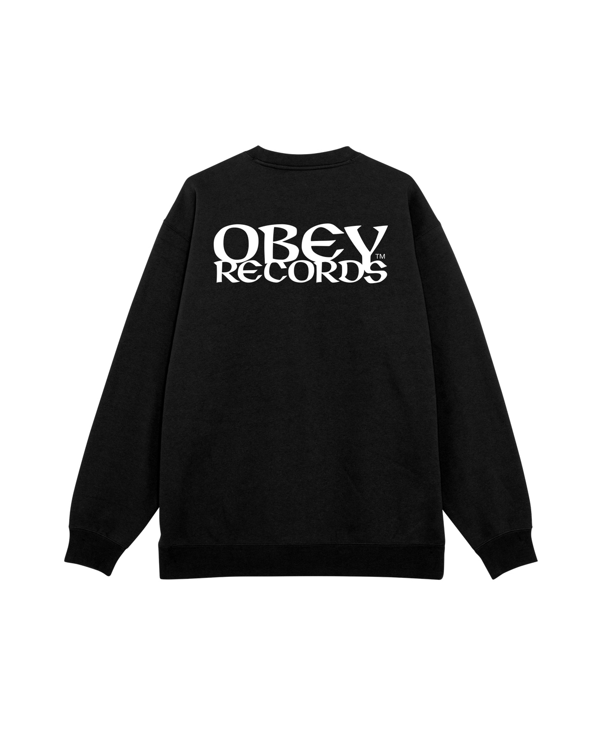 RECORDS EAR CREWNECK - BLACK
