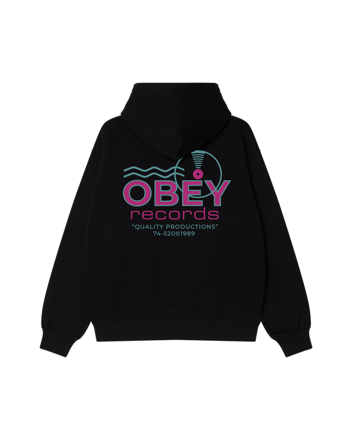 OBEY RECORDS SOUND WAVES PULLOVER