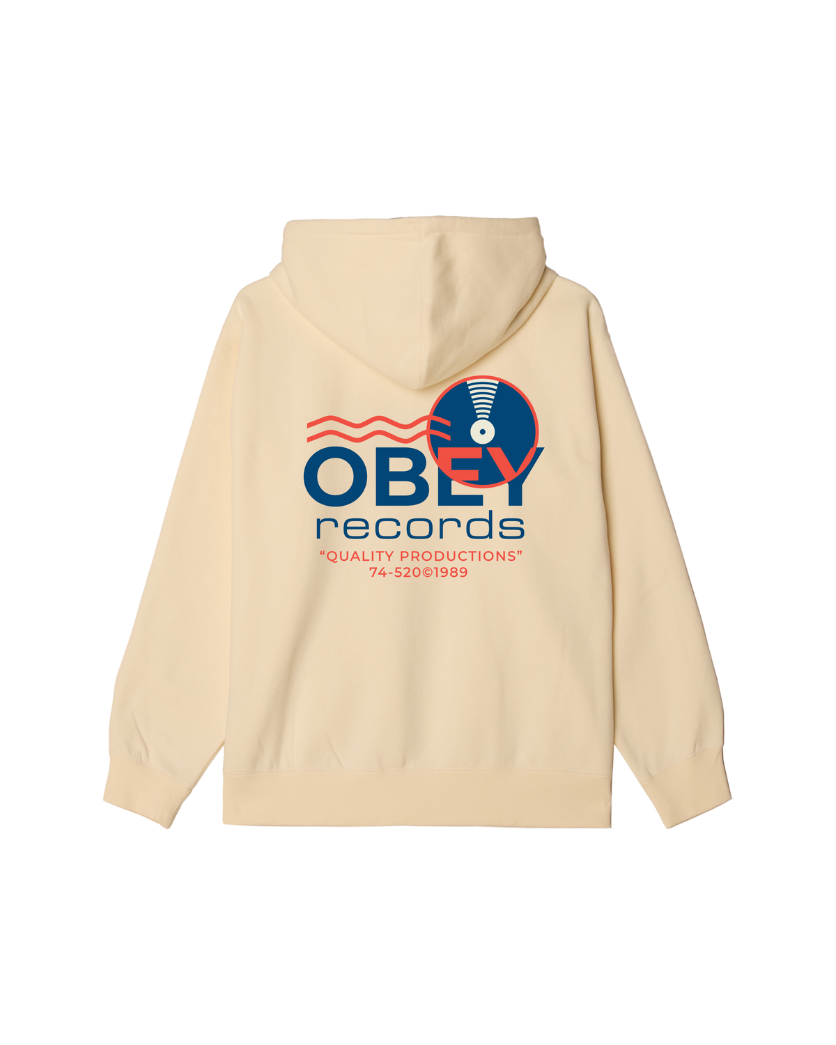 OBEY RECORDS SOUND WAVES PULLOVER